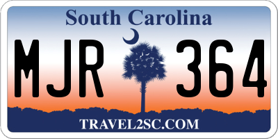 SC license plate MJR364