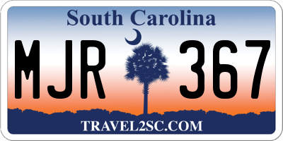 SC license plate MJR367