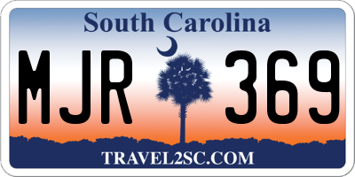 SC license plate MJR369