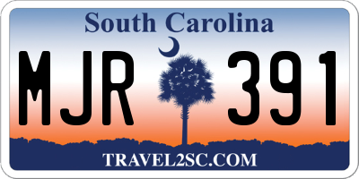 SC license plate MJR391