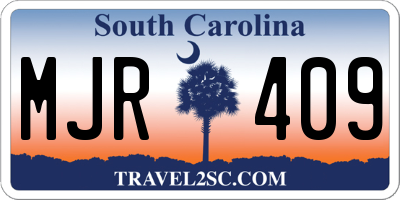 SC license plate MJR409