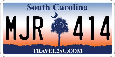 SC license plate MJR414