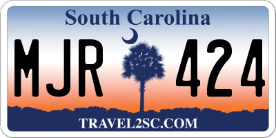 SC license plate MJR424