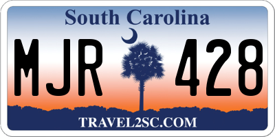 SC license plate MJR428