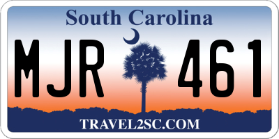 SC license plate MJR461