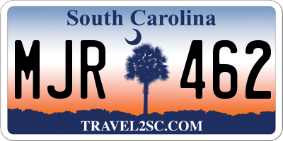 SC license plate MJR462
