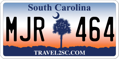 SC license plate MJR464