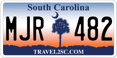 SC license plate MJR482