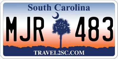 SC license plate MJR483