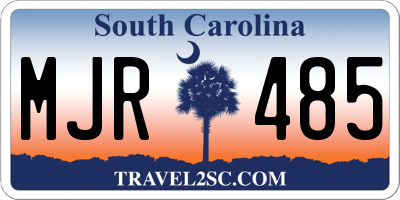 SC license plate MJR485