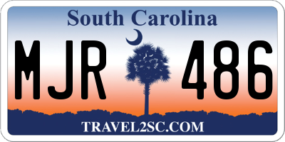 SC license plate MJR486