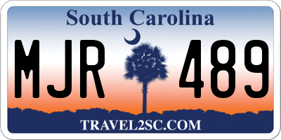 SC license plate MJR489