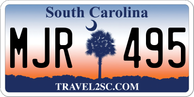 SC license plate MJR495