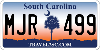 SC license plate MJR499