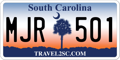 SC license plate MJR501