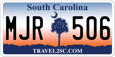 SC license plate MJR506