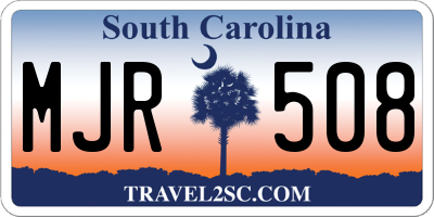 SC license plate MJR508