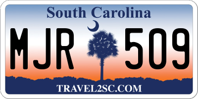 SC license plate MJR509