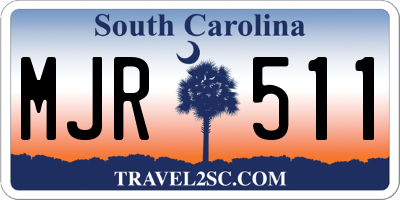 SC license plate MJR511