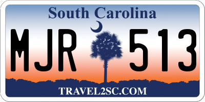 SC license plate MJR513