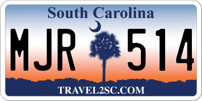 SC license plate MJR514