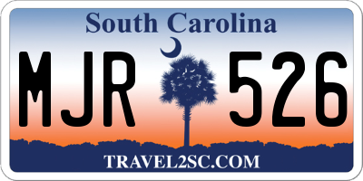 SC license plate MJR526