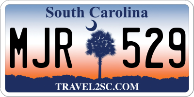 SC license plate MJR529