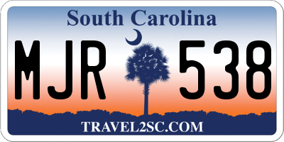 SC license plate MJR538