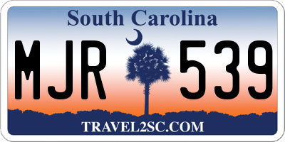 SC license plate MJR539