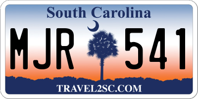 SC license plate MJR541