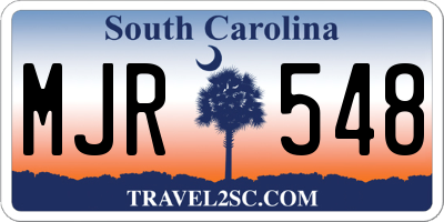 SC license plate MJR548