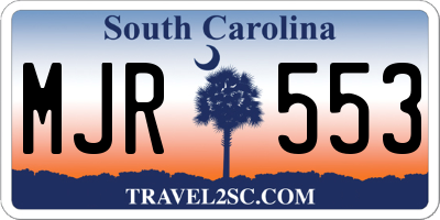 SC license plate MJR553