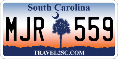 SC license plate MJR559