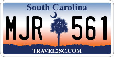 SC license plate MJR561