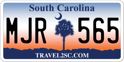 SC license plate MJR565