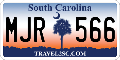 SC license plate MJR566
