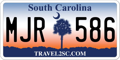 SC license plate MJR586