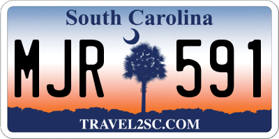 SC license plate MJR591