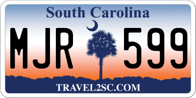 SC license plate MJR599