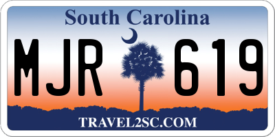 SC license plate MJR619