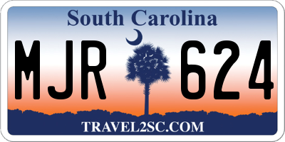 SC license plate MJR624