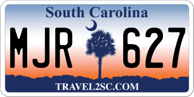 SC license plate MJR627