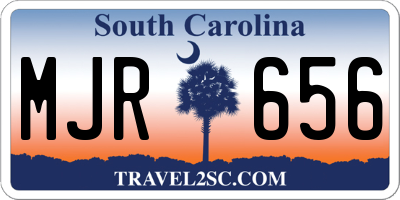 SC license plate MJR656