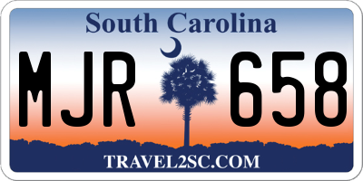 SC license plate MJR658
