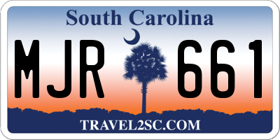 SC license plate MJR661