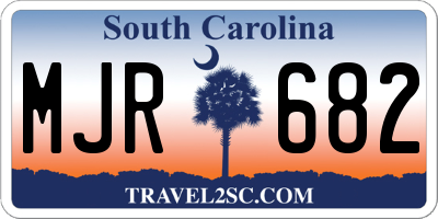 SC license plate MJR682