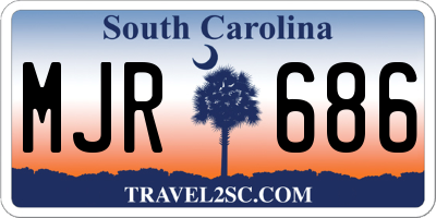 SC license plate MJR686