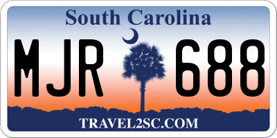 SC license plate MJR688