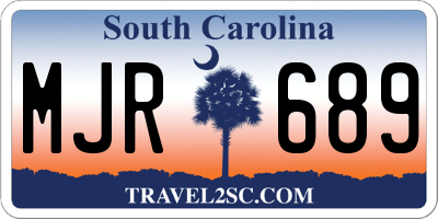 SC license plate MJR689