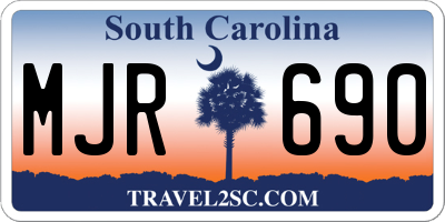 SC license plate MJR690
